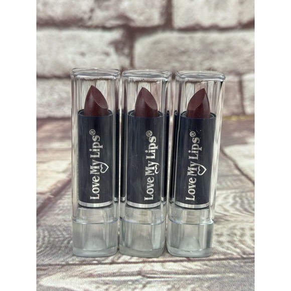 3 Pack Love My Lips Lipstick Bordeaux Frosted 442 Bari Cosmetics Makeup Sticks - Picture 1 of 4